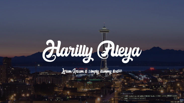 Harilly Aleya Font