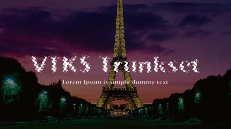 VTKS Trunkset Font