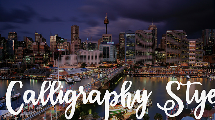 Calligraphy Stye Font