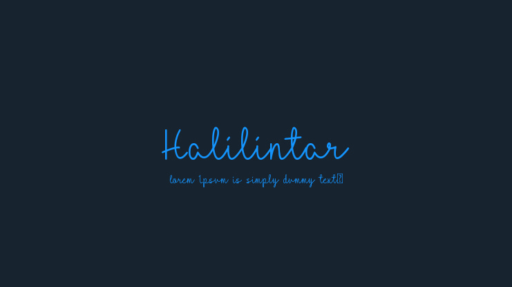 Halilintar Font