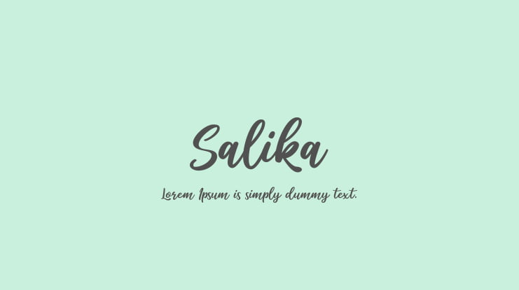 Salika Font