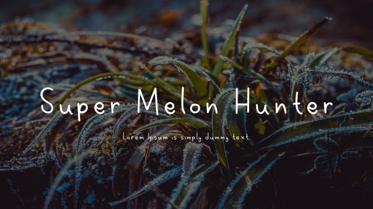 Super Melon Hunter Font