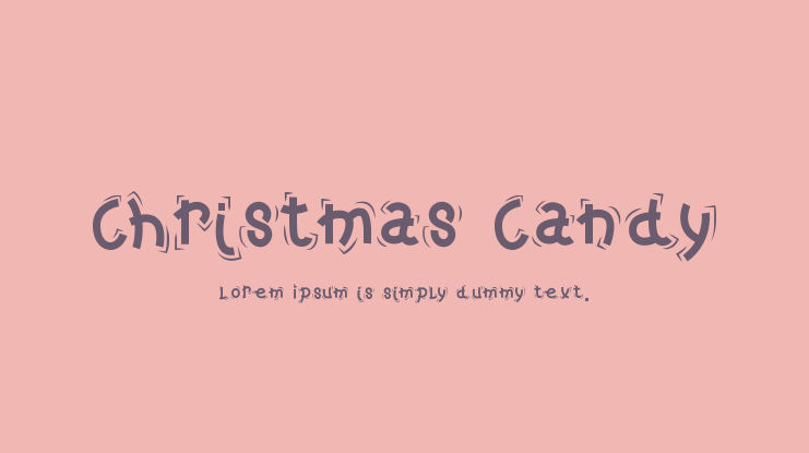 Christmas Candy Font