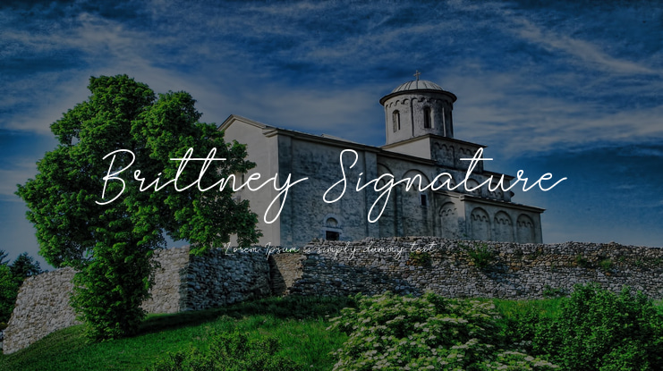 Brittney Signature Font