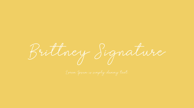 Brittney Signature Font