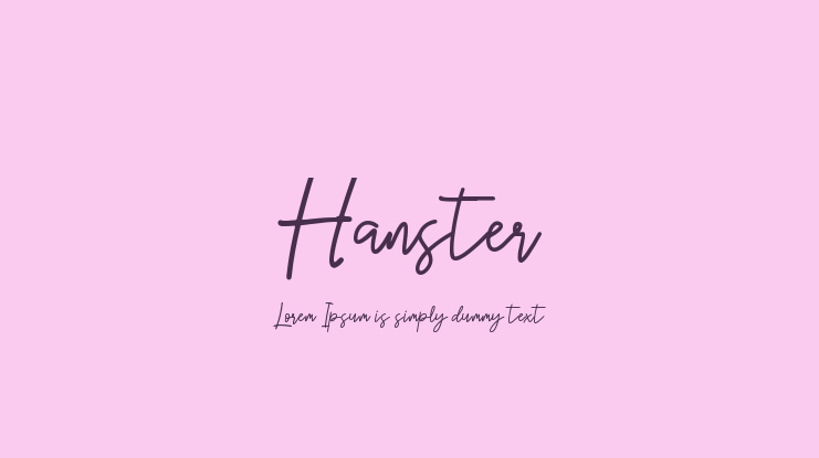 Hanster Font