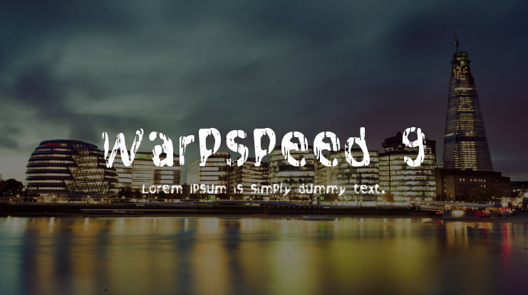 Warpspeed 9 Font