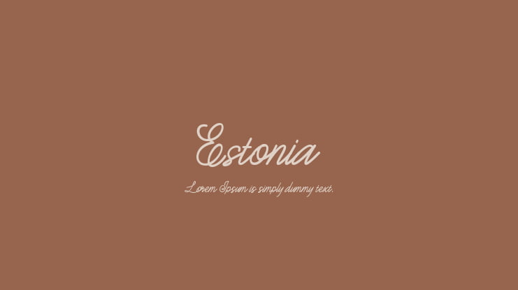 Estonia Font