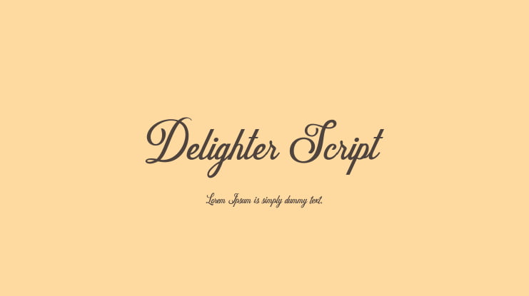 Delighter Script Font