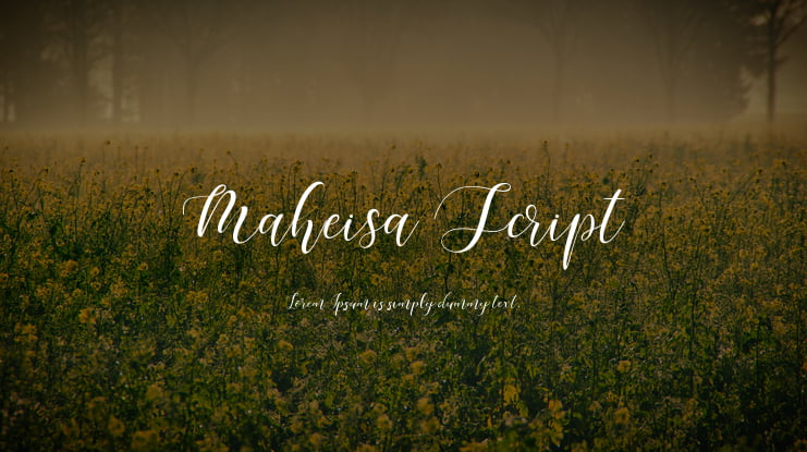 Maheisa Script Font