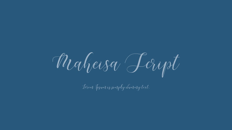 Maheisa Script Font