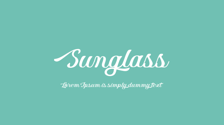 Sunglass Font