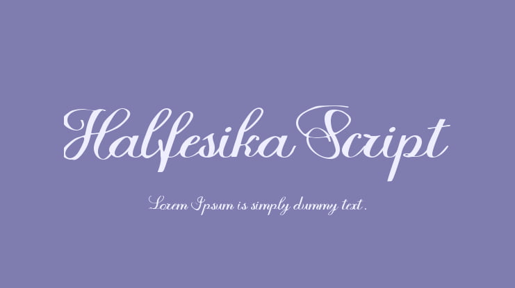 Halfesika Script Font