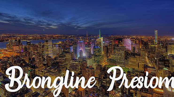 Brongline Presiom Font