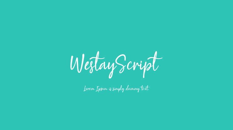 WestayScript Font