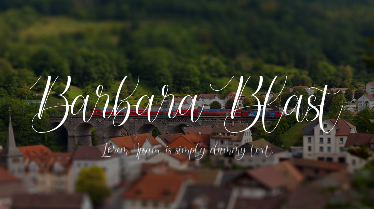 Barbara Blast Font