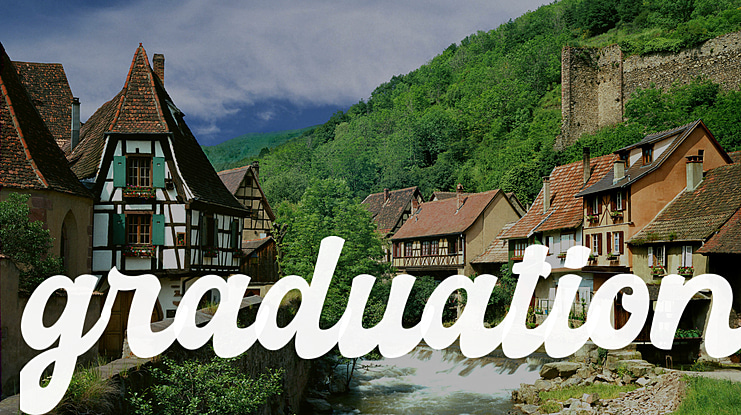 graduation Font