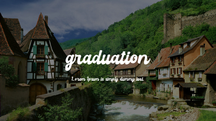 graduation Font