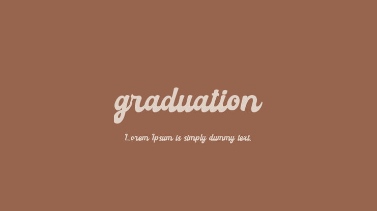 graduation Font