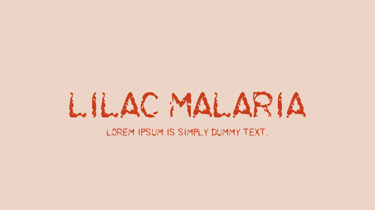 Lilac Malaria Font