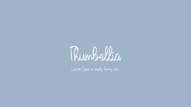 Thumbellia Font