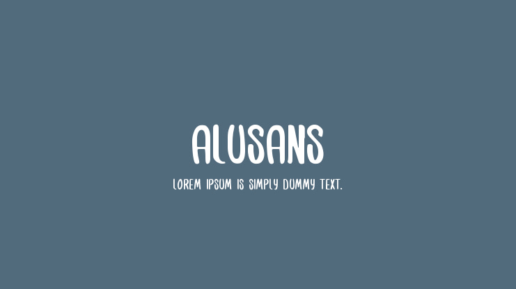 Alusans Font