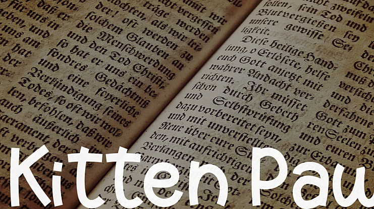 Kitten Paw Font
