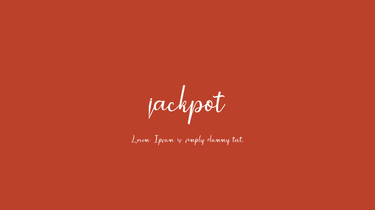jackpot Font