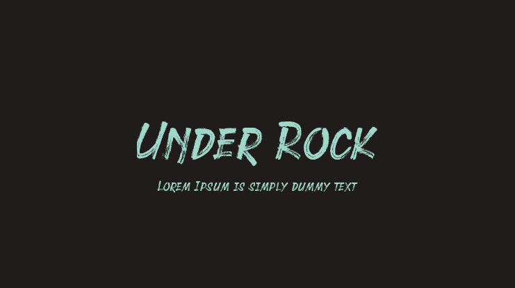 Under Rock Font
