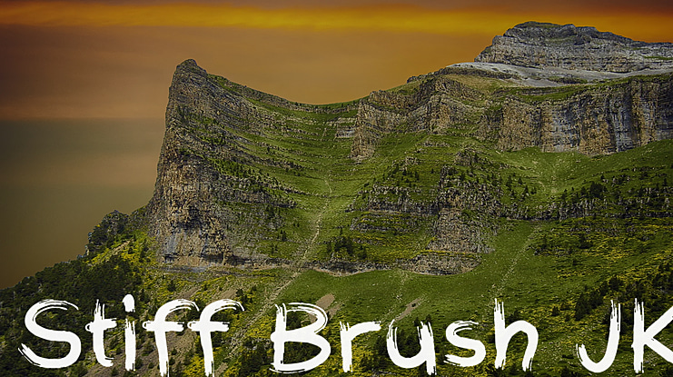 Stiff Brush JK Font