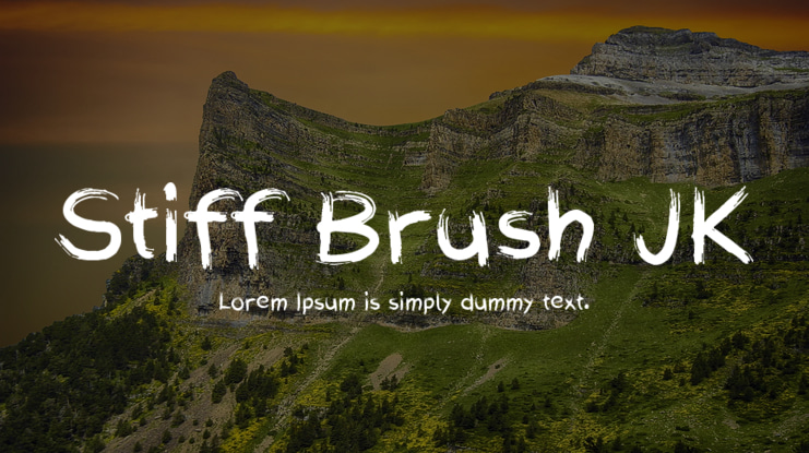 Stiff Brush JK Font