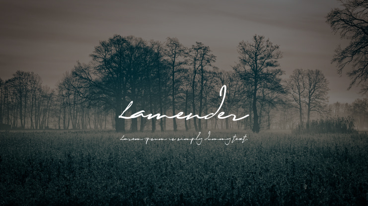 Lamender Font