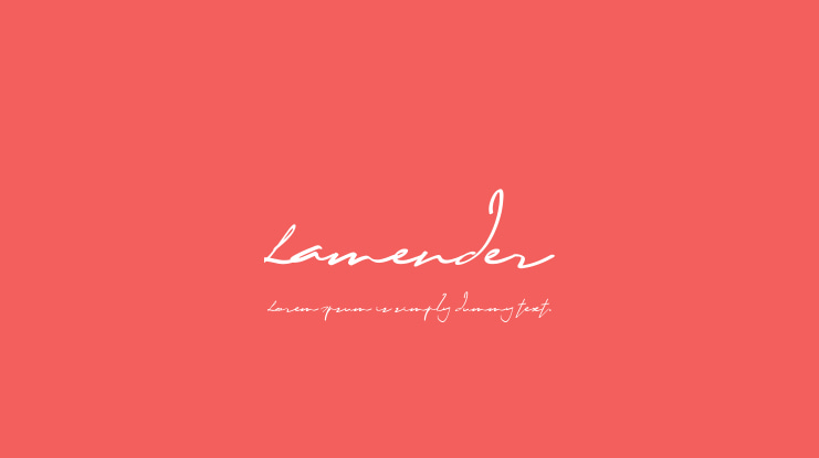 Lamender Font