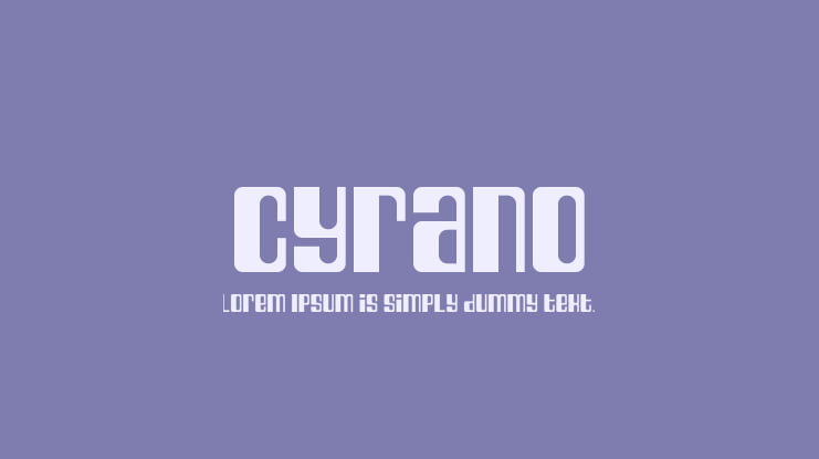 Cyrano Font