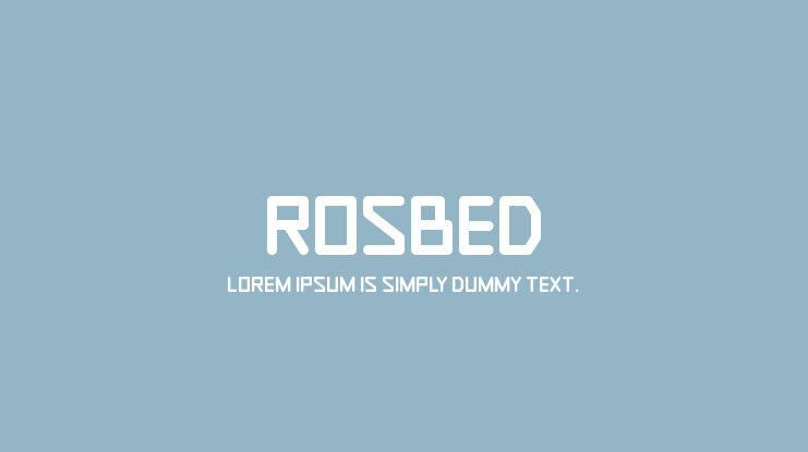 Rosbed Font