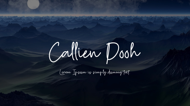 Callien Pooh Font