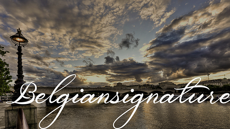 Belgiansignature Font