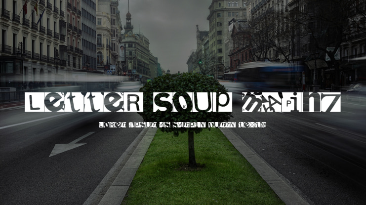 Letter Soup Mainz Font
