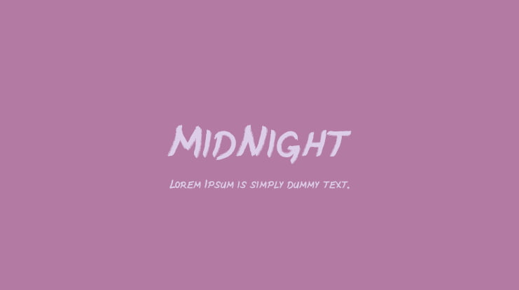MidNight Font