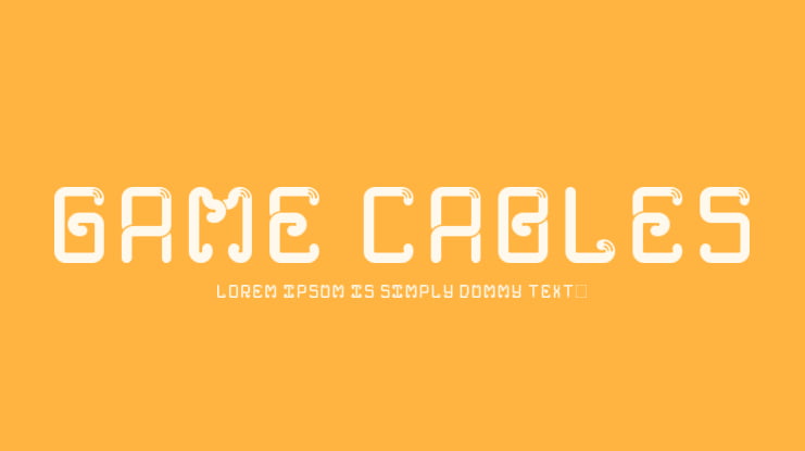 Game Cables Font