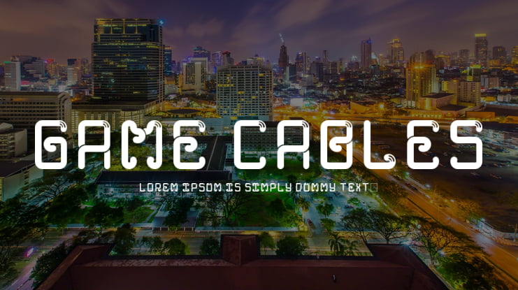 Game Cables Font