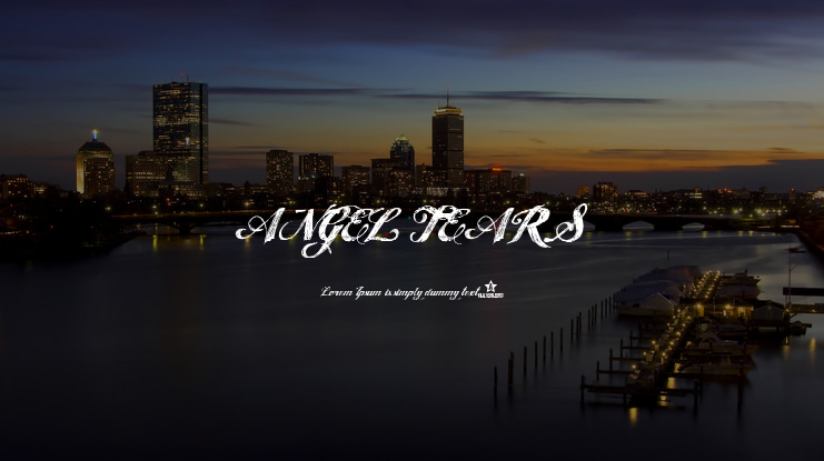ANGEL TEARS Font
