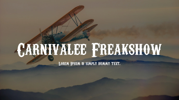 Carnivalee Freakshow Font