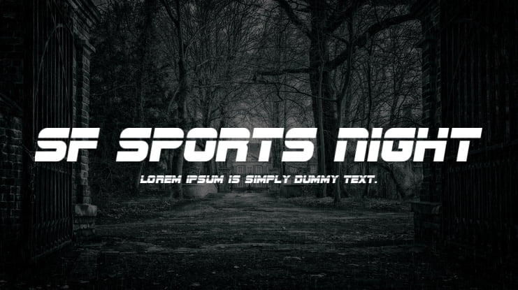 SF Sports Night Font Family