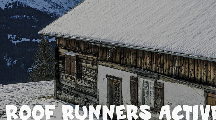 Roof runners active Font Family