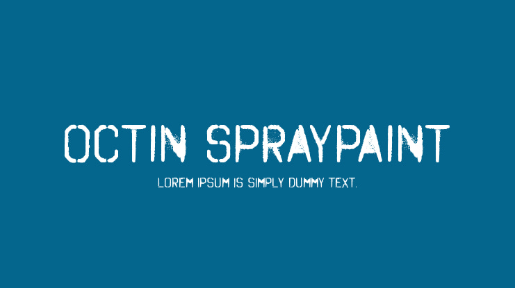 Octin Spraypaint Font