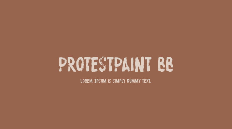 ProtestPaint BB Font Family