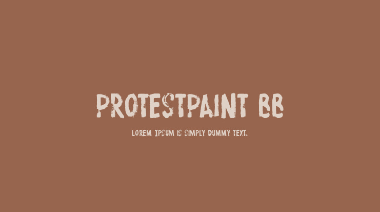 ProtestPaint BB Font Family