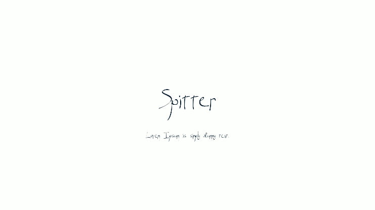 Spitter Font