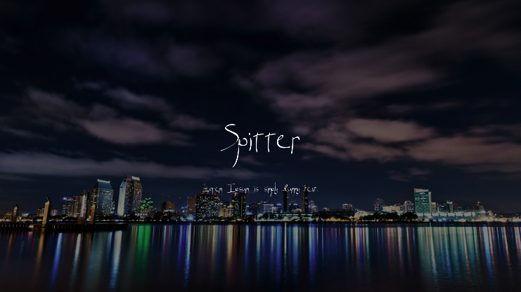 Spitter Font